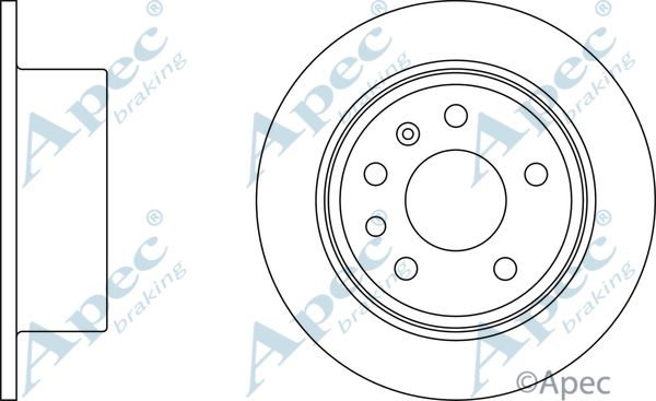 APEC BRAKING Тормозной диск DSK703